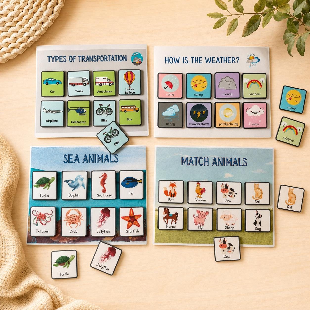 Personalized Montessori Busy Book — Matching Activities (Ages 1–4) - Image 3