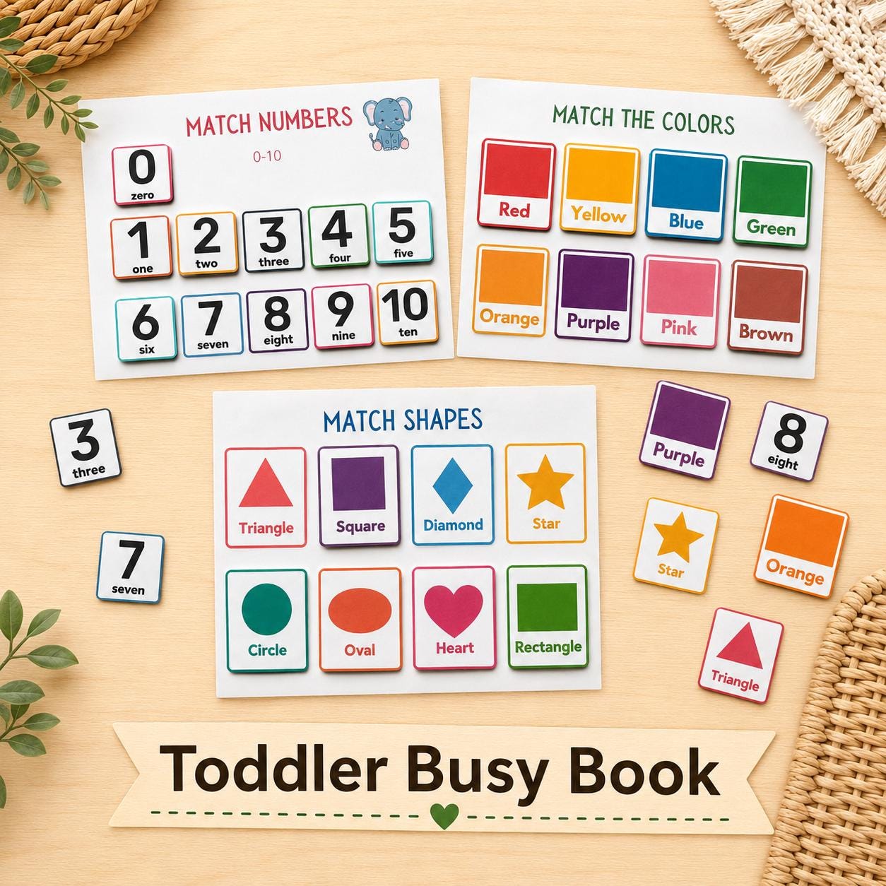 Kinder Busy Book — Montessori Preschool Learning Binder (Ages 2–4) - Image 2